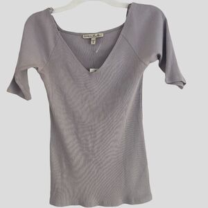 NWT Express gray top short sleeves S/P  made in indonesia